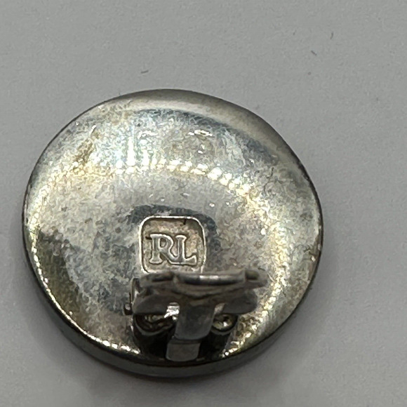 Ralph Lauren Clip On Earrings Lot of 4 Silver & Gold Toned Vintage Mix Signed - Picture 10 of 10